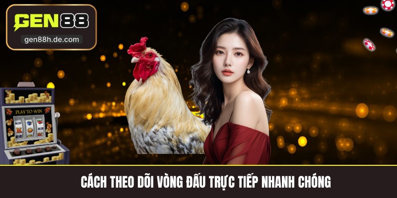 Cách theo dõi vòng đấu trực tiếp nhanh chóng