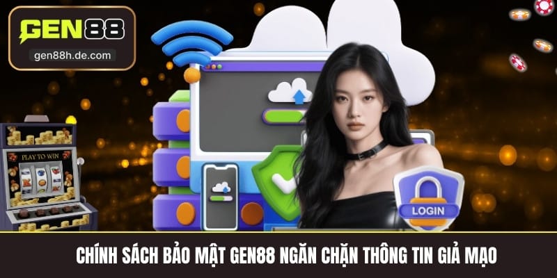 Chính sách bảo mật gen88 ngăn chặn thông tin giả mạo 