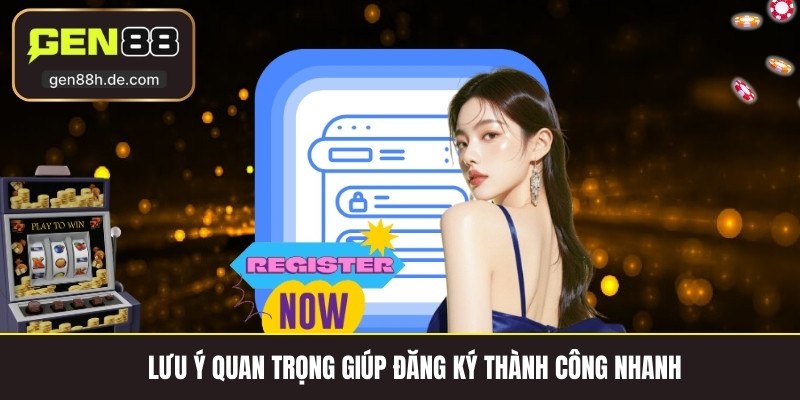 Lưu ý quan trọng giúp đăng ký thành công nhanh