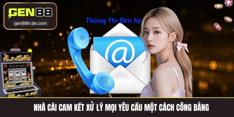 Nhà cái cam kết xử lý mọi yêu cầu một cách công bằng