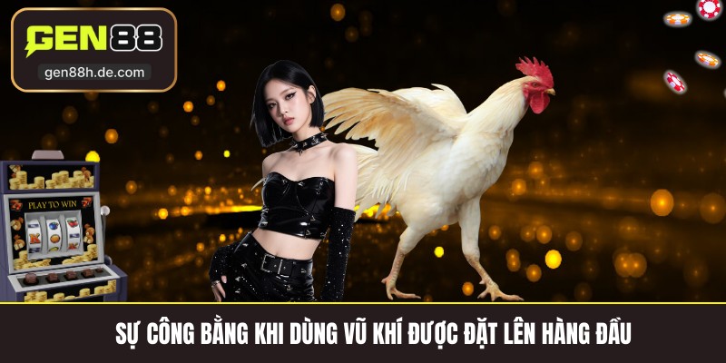 Sự công bằng khi dùng vũ khí được đặt lên hàng đầu 